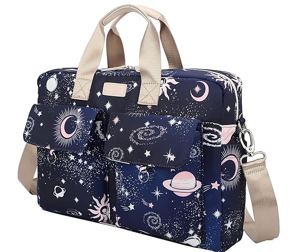 SANFAN Laptop Briefcase, Water Repellent Multi-Functional Laptop Shoulder Messenger Case Bag (15 inch-15.6 inch, SLB-9) - 15 inch-15.6 inch - Slb-9