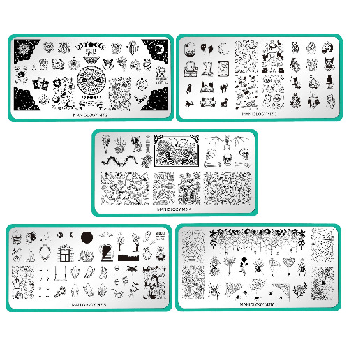 Shadowy Halloween (M312-M316) - Set of 5 Nail Stamping Plates | Default Title