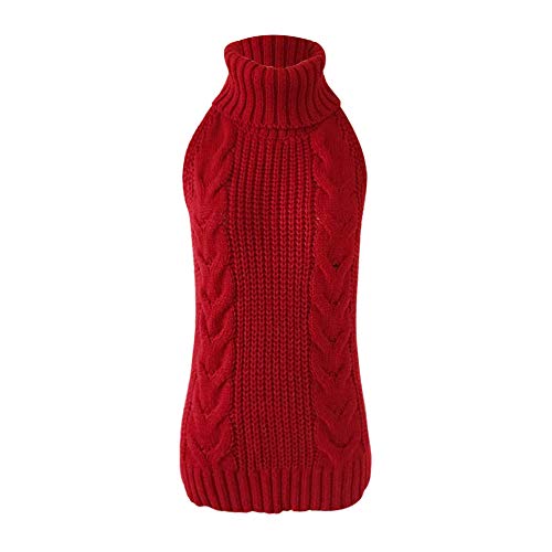 YOMORIO Womens Anime Virgin Killer Sweater Japanese Turtleneck Knitted Underwear Backless Pullover - Red