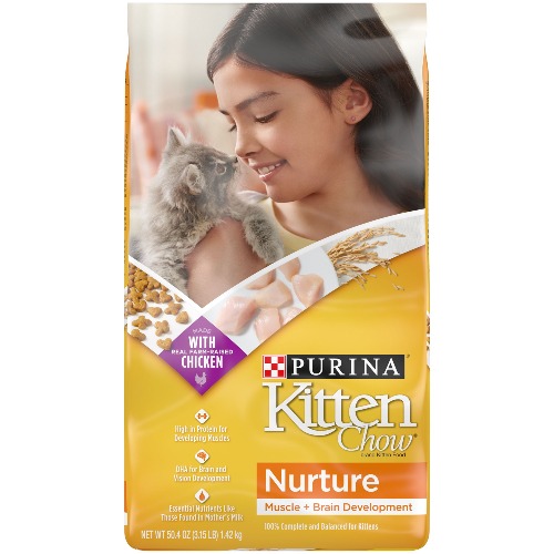 Purina&reg; Kitten Chow&reg; Nurture Kitten Food - Muscle + Brain Development, Chicken