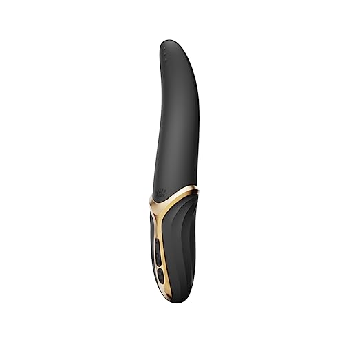 ZALO EVE Oral Pleasure Vibrator | Perfect for External and Internal Stimulations | Heating Function | USB Rechargeable | 1-Year Warranty | Obsidian Black - Obsidian Black