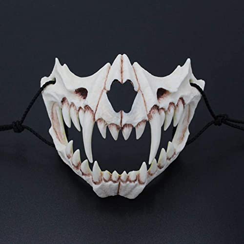 Japanese Halloween Mask,Japanese Cosplay Mask,Cosplay Decorative Mask Costume Halloween Novelty Horror Mask Role Playing