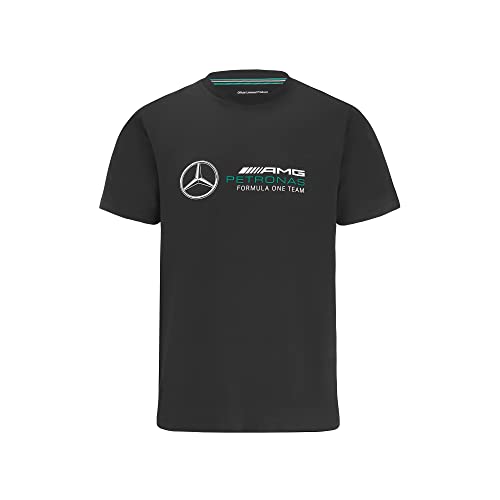 Mercedes AMG Petronas Formula One Team - Official Formula 1 Merchandise - Large Logo T-Shirt - X-Large - Black