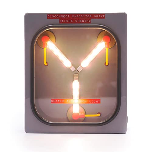 Back to the Future Flux Capacitor Replica 6-Inch USB Mood Light | Nightstand Table Lamp with LED Light for Bedroom, Desk, Living Room | Home Decor Room Essentials | '80s Toys, Gifts And Collectibles