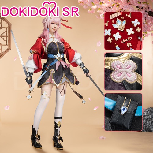 DokiDoki-SR Game Honkai: Star Rail Cosplay Imaginary Hunt March 7th Costume XianZhou SP | Costume Only-L-Order Processing Time Refer to Description Page