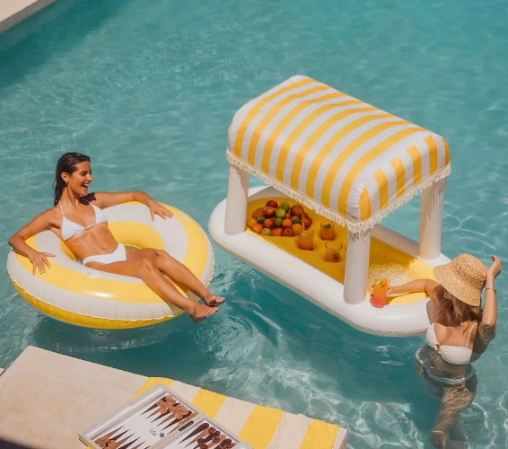 Floating Cabana Bar | Yellow