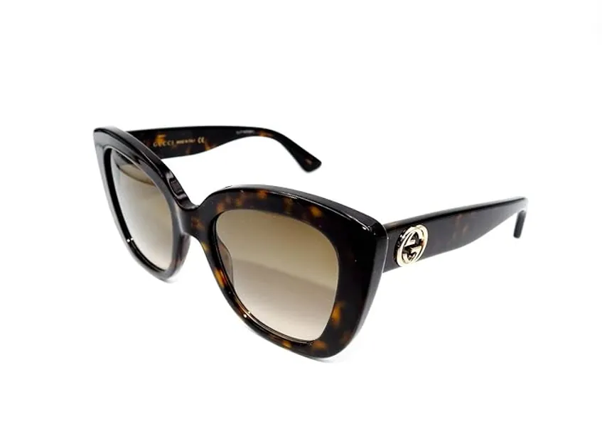 Gucci GG0327S - 002 Sunglasses Tortoise w/Brown Lens 52mm