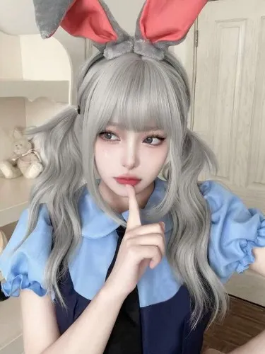 long bouclé Perruque synthétique cosplay avec franges sans Accessoires pour cheveux | Mode en ligne | SHEIN FRANCE