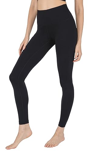 90 Degree By Reflex High Waist Power Flex Tummy Control Leggings - Small - Black
