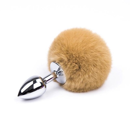 Bunny Tail Plug - Yellow/Brown