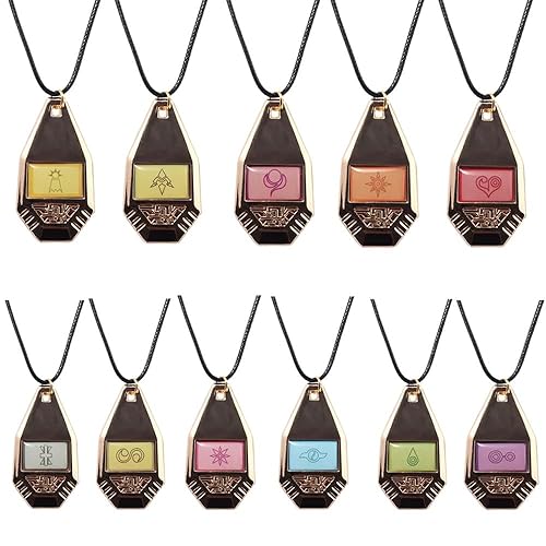 PHAMTHOMST Anime Digimon Adventure Necklace Tag & Crest Emblem Digivice Badge Pendant Necklace Digital Monster Evolution Collection Gift, As Pic, PTHOM-T03-US-TP1625