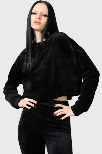 Lulluspider Sweatshirt | M / Black / 94% Polyester 6% Elastane