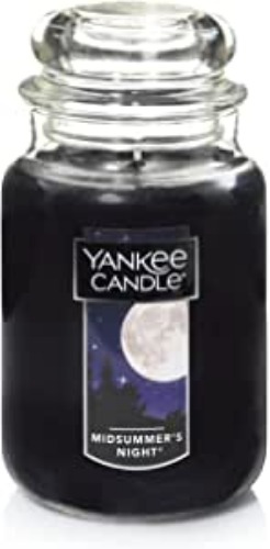 Yankee Candle MidSummer's Night Scented, Classic 22oz Large Jar Single Wick Candle, Over 110 Hours of Burn Time