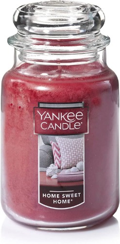 Yankee Candle Home Sweet Home Scented, Classic 22oz Large Jar Single Wick Candle, Over 110 Hours of Burn Time
