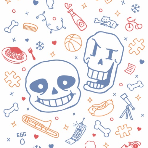 that shirt with sans & papyrus on it | Women's 3X / White