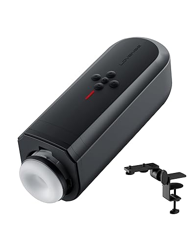 LOVENSE Solace Automatic Male Masturbator, Hands-Free Desk Mount Male Stroker Blowjob Masturbation Cup Pocket Pussy Adult Sex Toys & Games for Men Pleasure