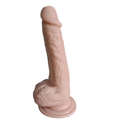 2023 Flexible Sturdy Bendable Insertion Toys Lifelike Soft with Suction Cup Toys Personal 8 Inch (Flesh color) (Flesh-coloured)