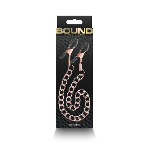 Bound - Nipple Clamps - Dc2 - Rose Gold