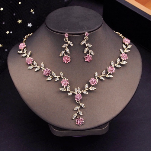 Princess Rose Jewelry Set - Gold Pink