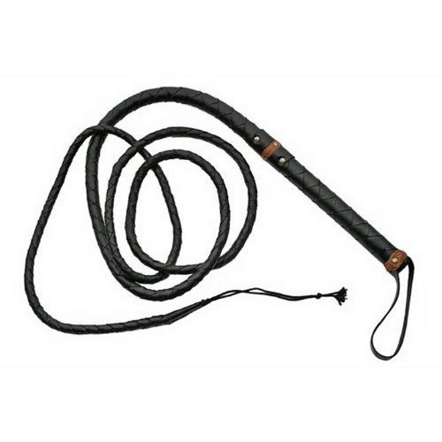 Szco Supplies Hand Made Leather Bull Whip, 9-Feet, black (891805-9)