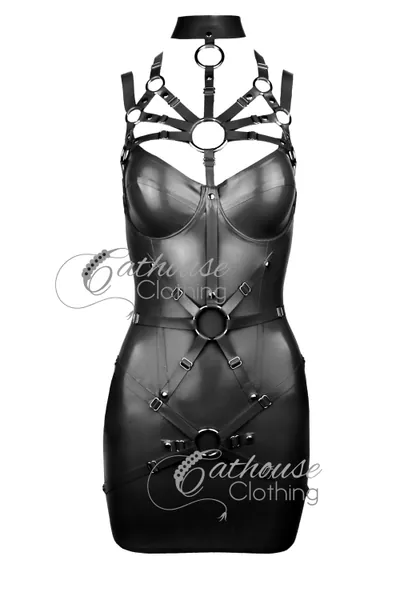 Latex strappy Dress