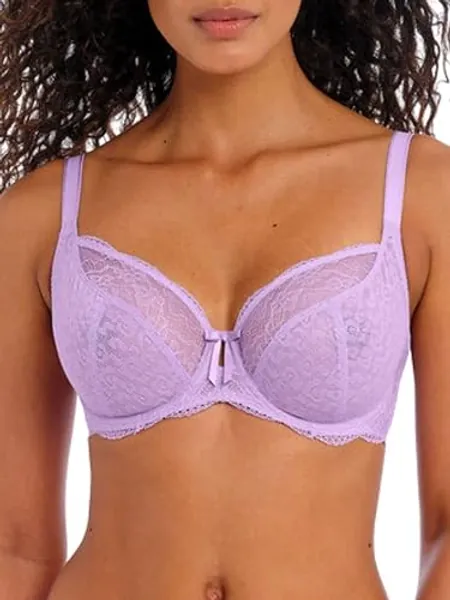 Freya Women's plus-size Freya Fancies Underwire Plunge Bra - 32G - Purple Rose