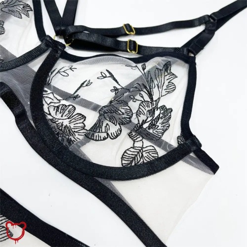 Black Alt Lingerie Set - Black / M
