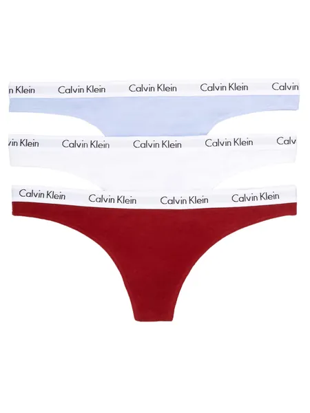 Calvin Klein Women's Carousel Logo Cotton Thong Panty