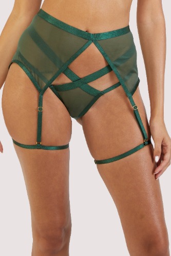 Regent Green Mesh Harness Suspender | 18