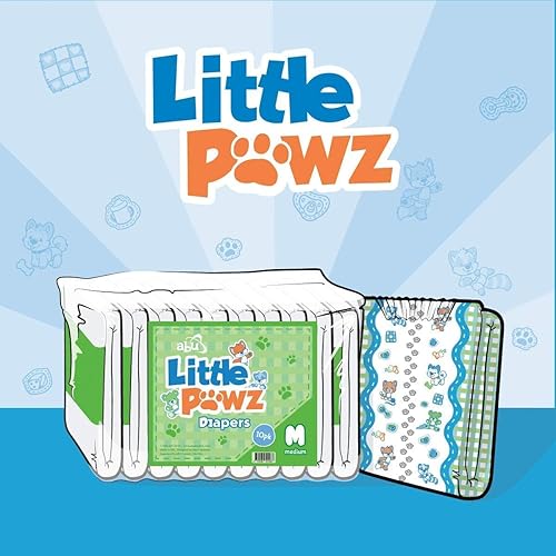 ABUniverse LittlePawz Diapers- Pack of 10 (Medium - Medium