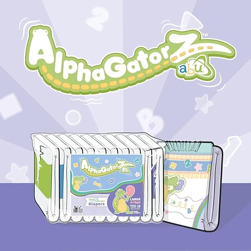 ABUniverse AlphaGatorZ Diapers (Medium) - Medium
