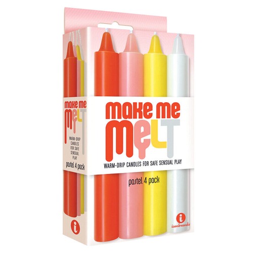 Make Me Melt Warm-Drip Candles 4-Pack | Pastel