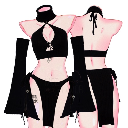 Black Winter Fox - Black / XS/S