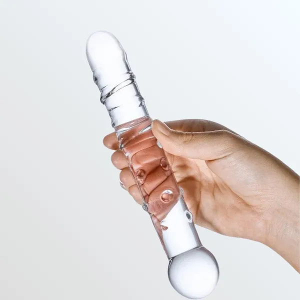 Gläs Callisto Clear Glass Dildo