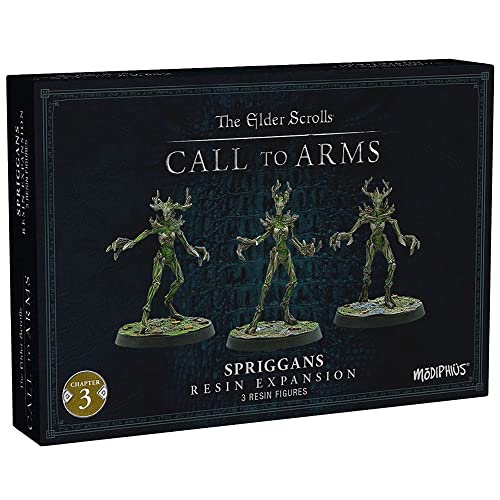 Modiphius Entertainment The Elder Scrolls: Call to Arms - Spriggans Expansion - 3 Unpainted Resin Miniatures & Bases, Roleplaying Game, Chapter 3 Figures, 32mm Scale Figures, RPG