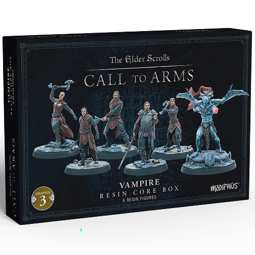Modiphius Entertainment The Elder Scrolls: Call to Arms - Vampire Core Set - 6 Unpainted Resin Figures - 