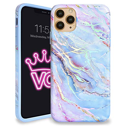 Velvet Caviar Case for iPhone 12 Pro Max [8ft Drop Tested] w/Microfiber Lining - Cute Protective Phone Cases for Women (Holographic Blue Marble) - Holographic Moonstone