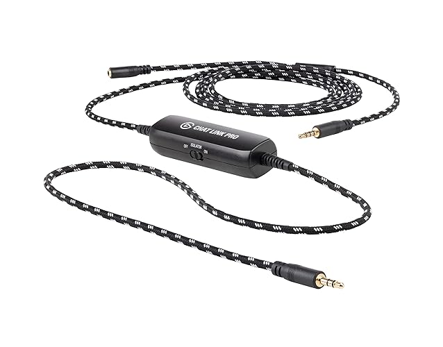Elgato Chat Link Pro - Audio Adapter, for PS5, PS4, Nintendo Switch, Capture Voice Chat, Gameplay Sound, Extra Long Cable, Black