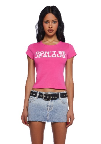 Jealousy Baby Tee | PINK / Small