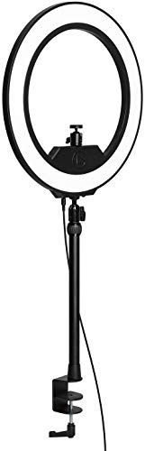 Elgato Ring Light - Premium 2500 lumens Light with desk clamp and ball mount for Streaming, TikTok, Instagram, Home Office, Temperature and Brightness app-adjustable on Mac, PC, iOS, Android - Single