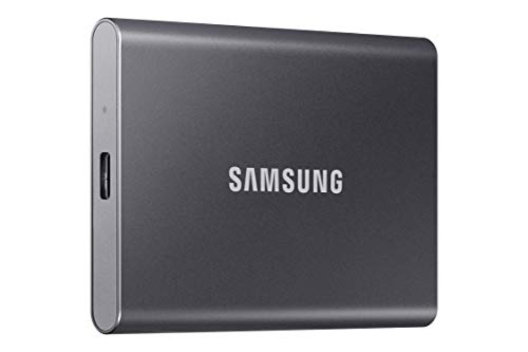 SAMSUNG T7 2TB, Portable SSD + 2mo Adobe CC Photography, up to 1050MB/s, USB 3.2 Gen2, Gaming, Students, & Professionals, External Solid State Drive (MU-PC2T0T/AM), Gray - Titan Gray - 2 TB