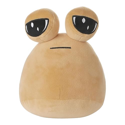 Alien Pou Plush Toy,8.6"/22cm Alien Plushie Stuffed Animal Cute Pou Doll Kawaii Plush Game Plush Toy for Kids Adults,Birthday Gifts for Boys Girls - Alien-a(1pcs)