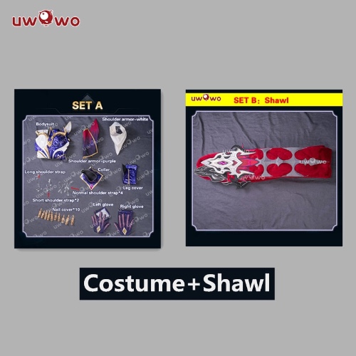 Uwowo League of Legends/LOL: Coven Evelynn Cosplay Costume - Costume+Shawl / S