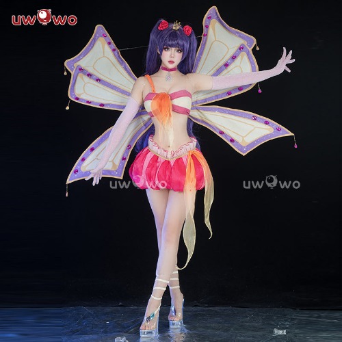 【In Stock】Uwowo Princess Cosplay  Season 3 Musaa Dress Costume Wings - Set A: S
