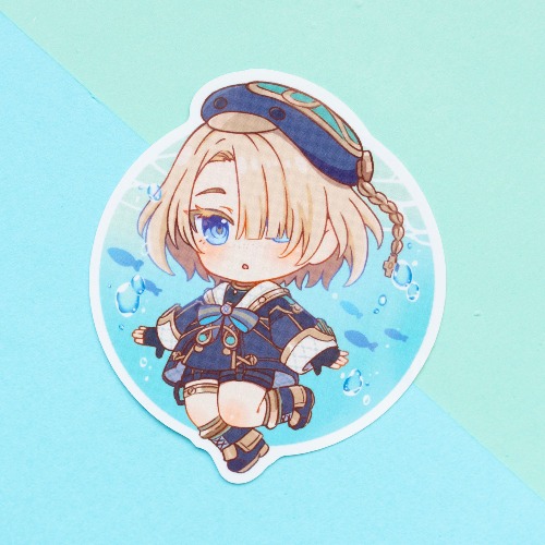Genshin Impact Freminet Vinyl Sticker