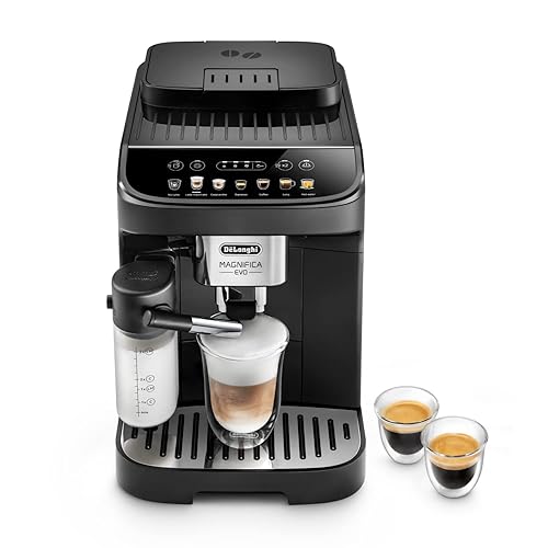 De'Longhi Magnifica Evo Machine a Café Grain ECAM292.81.B, Machine Expresso et Cappucino, 1.8L, 1450W, Noir [Exclusif Amazon] - 7 Recettes