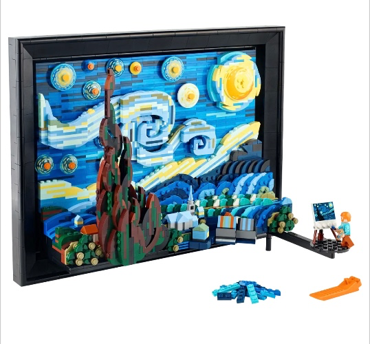 Vincent Van Gogh "Starry Night" (Lego Edition)