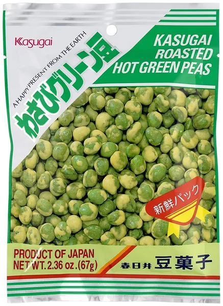 Kasugai Wasabi Green Peas 2.36oz (2 Pack) - 2.61 Ounce (Pack of 2)