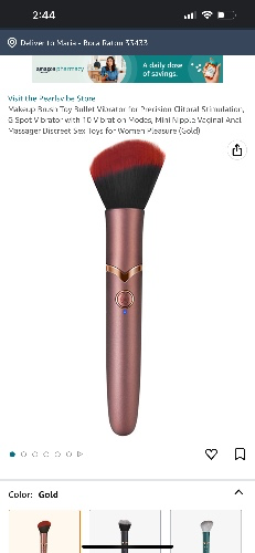 Amazon.com: Makeup Brush Toy Bullet Vibrator for Precision Clitoral Stimulation, G Spot Vibrator with 10 Vibration Modes, Mini Nipple Vaginal Anal Massager Discreet Sex Toys for Women Pleasure (Gold) : Health & Household
