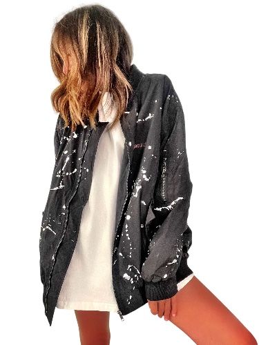 'Beyond Bombers' Painted Jacket - One Size